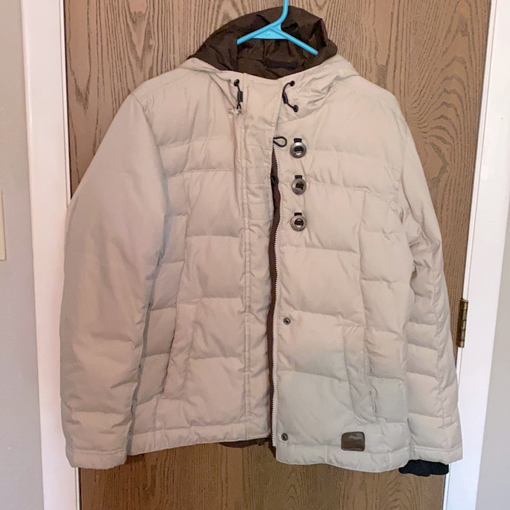 Sorel sized medium winter jacket. Tan Beige color